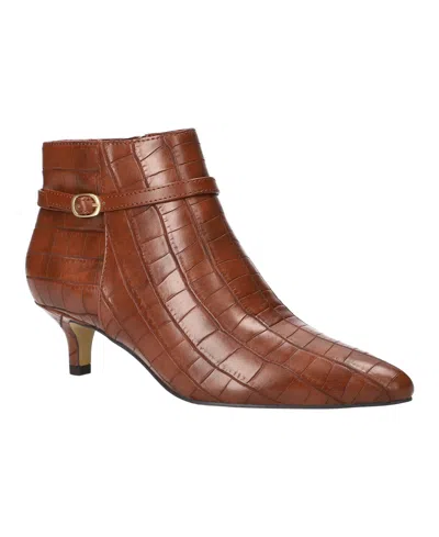 Bella Vita Women's Bronte Ankle Pointed Toe Booties In Brown