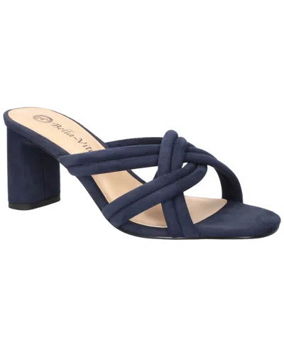 Bella Vita Women's Carmen Dress Heeled Sandals In Navy Suede