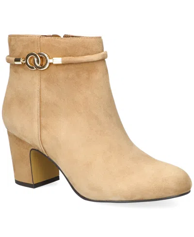 Bella Vita Women's Diaz Booties In Neutral