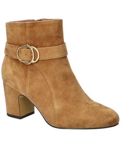 Bella Vita Women's Gamela Dress Block Heel Ankle Booties In Brown