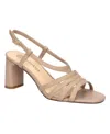 Bella Vita Gretta Womens Leather Dressy Strappy Sandals In Nude Leather