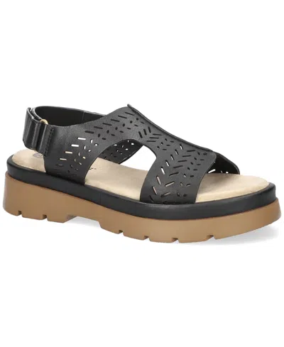 Bella Vita Indigo Slingback Platform Sandal In Black