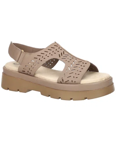 Bella Vita Indigo Slingback Platform Sandal In Neutral