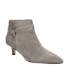Bella Vita Jani Ankle Boot Gray 51-2467 Women's In Gray Suede Leather
