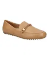 Bella Vita Jerrica Womens Leather Slip-on Loafers In Saddle Leather