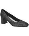 Bella Vita Jillian Women's Block Heel Square Toe Pumps In Black Lace