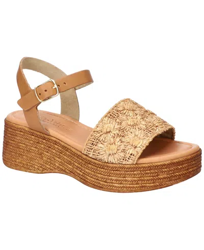 Bella Vita Women's Kea-italy Wedge Sandals In Natural Floral Raffia