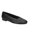 Bella Vita Kimiko Womens Slip On Dressy Oxfords In Black Woven
