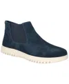 Bella Vita Kingly Bootie In Navy Kidsuede Leather