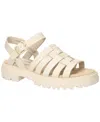 Bella Vita Loni Lug Sole Fisherman Sandal In Ivory Leather