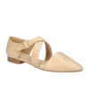 Bella Vita Maddie Pointed Toe Flat In Nude
