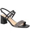 Bella Vita Womens Embellished Manmade Block Heels In Black