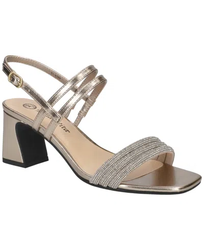 BELLA VITA WOMEN'S MAJESTY SQUARE TOE BLOCK HEEL SANDALS