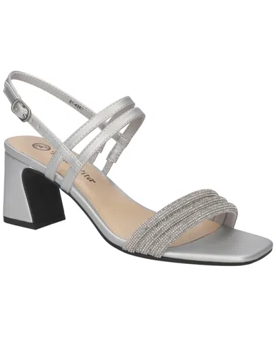 Bella Vita Women's Majesty Square Toe Block Heel Sandals In Gold