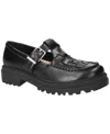 Bella Vita Women's Makell Comfort Lug Buckle Loafers In Black