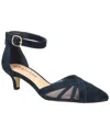 Bella Vita Women's Malani Kitten Heel Pumps In Navy Kidsuede Leather