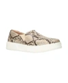 Bella Vita Maribel Slip-on Sneaker In Taupe Snake Faux Leather