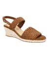 Bella Vita Women's Mariella Espadrille Wedge Sandals In Cognac Suede