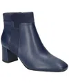 Bella Vita 514490 Womens Two Tone Manmade Ankle Boots In Navy
