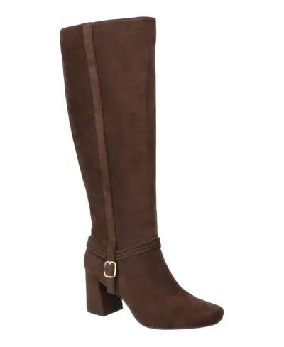 Bella Vita Wide Width Oleander Wide Calf Boot In Brown