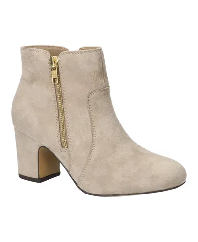 Bella Vita Women's Port Round Toe Ankle Boots In Brown