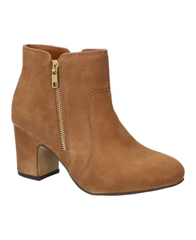 Bella Vita Women's Port Round Toe Ankle Boots In Brown