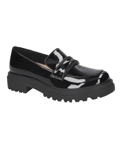 Bella Vita Pulse Faux Leather Platform Loafer In Black