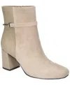 Bella Vita Quincy Womens Zipper Leather Mid-calf Boots In Almond Kidsuede Leather