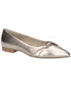 Bella Vita Women's Rhea Pointed Toe Flats In Champagne Leather
