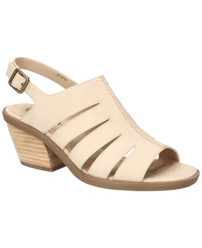 Bella Vita Women's Rhodes Block Heeled Sandals In Bone