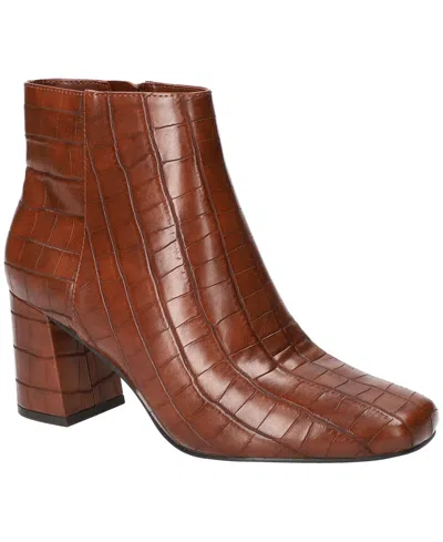 Bella Vita Women's Square Toe Ankle Booties In Brown