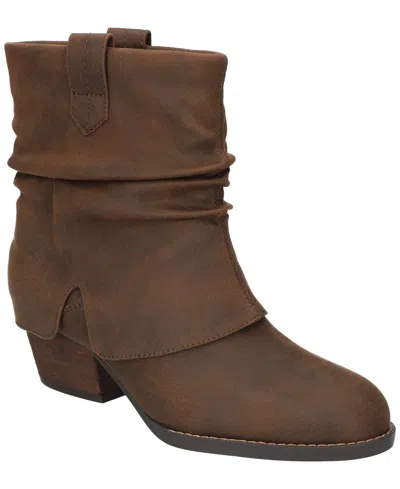 Bella Vita Women's Twyla Slouch Block Heel Ankle Boots In Brown