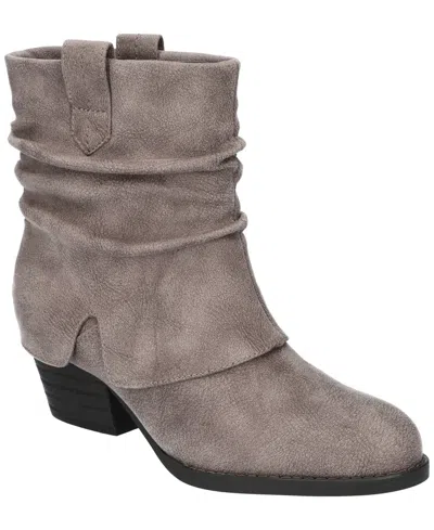 Bella Vita Women's Twyla Slouch Block Heel Ankle Boots In Grey