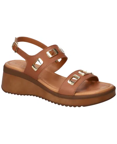 Bella Vita Women's Vic-italy Wedge Sandals In Whiskey Leather