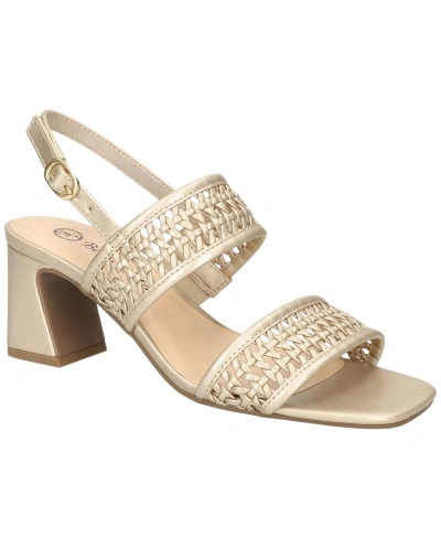 Bella Vita Women's Xannon Block Heel Sandals In Champagne