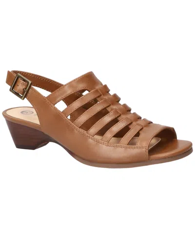 Bella Vita Women's Yakira Wedge Sandals In Camel Burnished Leather
