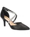 Bella Vita Zabella Pointed Toe Pump In Black Metallic