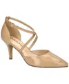 Bella Vita Zabella Pointed Toe Pump In Nude Patent