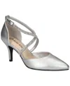 Bella Vita Zabella Pointed Toe Pump In Silver