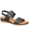 Bella Vita Women's Zoe-italy Wedge Sandals In Black Leather