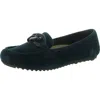 Bella Vita Womens Chain Leather Flat Shoes In Blue
