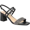 Bella Vita Womens Embellished Manmade Block Heels In Black
