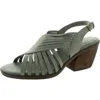Bella Vita Womens Padded Insole Faux Suede Block Heel In Grey