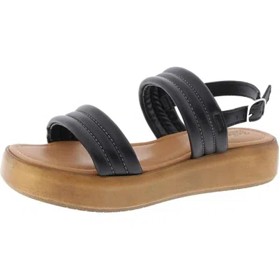 Bella Vita Womens Strappy Flatform Sandals In Black