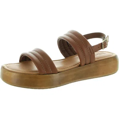 Bella Vita Womens Strappy Flatform Sandals In Brown