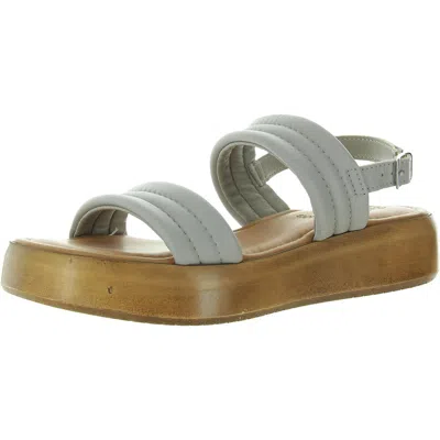 Bella Vita Womens Strappy Flatform Sandals In Grey
