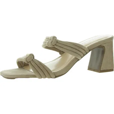 Bella Vita Womens Strappy Leather Slide Sandals In Multi