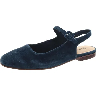 Bella Vita Womens Suede Ankle Strap In Blue