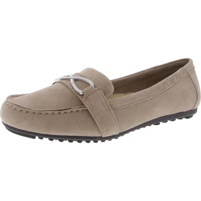 Bella Vita Womens Suede Slip On Loafers In Pink