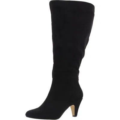 Bella Vita Womens Wide Calf Knee-high Boots In Black